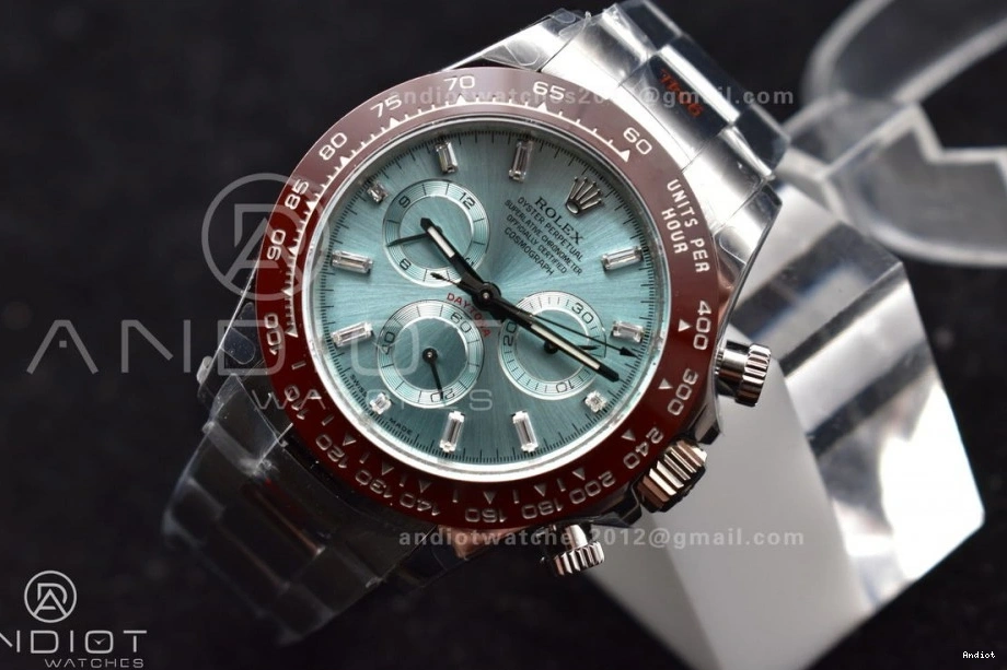 1:1 116506 QF Best SH4130 Weight) Dial Blue Edition Crystal Markers Bracelet SS on Ice V3 Daytona (Gain 0215
